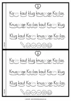 Vorschau - Arbeitsblätter - Lese-Flitzer | Buchstabe K/k | Lesetempo-Training | Druckschrift - Seite 3