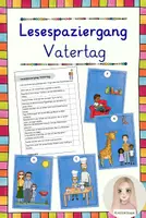 Vorschau - Arbeitsblätter - Lesespaziergang Vatertag - 1. Klasse - Deckblatt