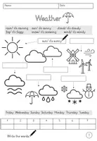 Vorschau - Arbeitsblätter - Stationenlernen - Weather and days of the week - Seite 2