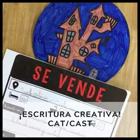 Vista previa - Hojas de trabajo - ESCRITURA CREATIVA: "La casa encantada". Idioma: CAT/CAST - página 2