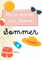 Vorschau - Arbeitsblätter - Sommer Themenheft Wortschatz - Seite 1