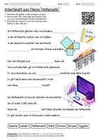 Vorschau - Arbeitsblätter - Arbeitsblatt "Mathematik" + Onlineübung & MP3 + - Deckblatt