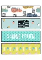 Vorschau - Mal- und Bastelvorlagen - Materialpaket „Feriengrüße“ 🏝 - Seite 2