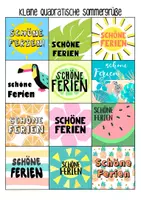 Vorschau - Anderer Materialtyp - Kleine Quadratische Sommergrüße - Feriengrüße ☀️ - Seite 1