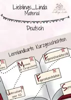 Vorschau - Präsentationen/Tafelbilder - Lernlandkarte Kurzgeschichten Deutsch - Deckblatt