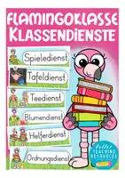 Vorschau - Präsentationen/Tafelbilder - Klassendienste Flamingoklasse - Deckblatt