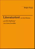 Vorschau - Arbeitsblätter - Literaturtest zu "35 Kilo Hoffnung" von Anna Gavalda - Deckblatt