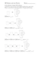 Vorschau - Arbeitsblätter - Rauminhalt Liter und Milliliter (Brüche) - Seite 2