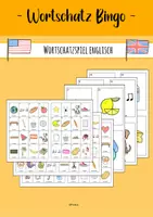 Vorschau - Spiele - Bingo - Wortschatzspiel Englisch - Deckblatt