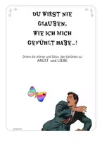Aperçu - Cartes d'exercices - Klettmappe: Phrases d'histoire d'horreur en allemand - Entraînement - Page de couverture