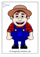 Vista previa - Manualidades / Dibujos para colorear - CONSTRUYE MANUALIDADES GRANJA GRANJERO PUZZLE ROMPECABEZAS - página 3