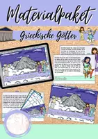Vorschau - Stundenentwürfe - Materialpaket: Griechische Götter (Mythologie) - Deckblatt