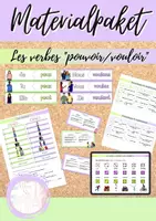 Vorschau - Arbeitsblätter - Materialpaket: Les verbes "pouvoir" et "vouloir" (Grammatik) - Deckblatt