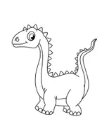 Vorschau - Mal- und Bastelvorlagen - Kunstprojekt Dinosaurier Malvorlagen / Ausmalbilder für die Dinoklasse - Seite 1