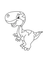 Vorschau - Mal- und Bastelvorlagen - Kunstprojekt Dinosaurier Malvorlagen / Ausmalbilder für die Dinoklasse - Seite 3