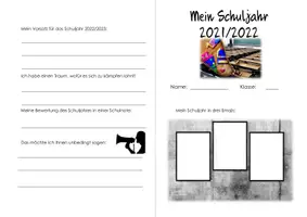Vorschau - Anderer Materialtyp - Booklet zum Falten A5-Format zum Abschluss des Schuljahres, letzter Schultag! - Seite 1