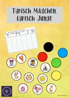 Vorschau - Präsentationen/Tafelbilder - Materialpaket: Typisch Mädchen, typisch Junge! - Deckblatt