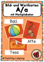 Vorschau - Präsentationen/Tafelbilder - Materialpaket - Tafelmaterial Vokale, Zwielaute, Umlaute (Bild- und Wortkarten) - Seite 1