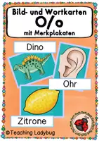 Vorschau - Präsentationen/Tafelbilder - Tafelmaterial - Wörter mit Oo (40 Bild- und Wortkarten) - Deckblatt