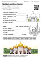 Vorschau - Arbeitsblätter - Arbeitsblatt "Moschee" + Onlineübung & MP3 + Mindmap + Infografik - Deckblatt