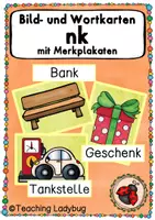 Vorschau - Präsentationen/Tafelbilder - Tafelmaterial - Wörter mit nk - Deckblatt