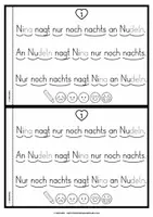 Vorschau - Arbeitsblätter - Lese-Flitzer | Buchstabe N/n | Lesetempo-Training | Druckschrift - Seite 2