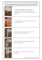 Vorschau - Mal- und Bastelvorlagen - Zick-Zack-Osterhase - Kunstidee Ostern, Kunst Grundschule - Seite 1