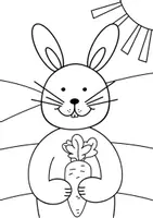 Vorschau - Mal- und Bastelvorlagen - Zick-Zack-Osterhase - Kunstidee Ostern, Kunst Grundschule - Seite 3