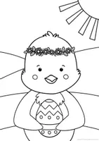 Vorschau - Mal- und Bastelvorlagen - Zick-Zack-Osterküken - Kunstidee Ostern, Kunst Grundschule - Seite 2