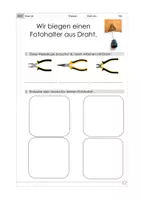 Vorschau - Arbeitsblätter - Fotohalter aus Draht biegen - WG Werken und Gestalten - Kunst - Seite 3