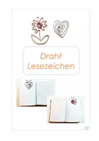 Vorschau - Mal- und Bastelvorlagen - Lesezeichen aus Draht biegen - WG, Kunst - Deckblatt