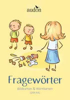 Vorschau - Fördermaterial/Inklusion - Fragewörter Deutsch / DaZ - Bildkarten & Wortkarten - Bild- Wortkarten - Tafelmaterial - Zuordnungskarten - Deckblatt