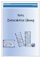 Vorschau - Interaktives Material - Pets - Interaktive Übung - Wort-Bild und Präpositionen - Deckblatt