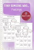 Vorschau - Arbeitsblätter - Englisch AB Feelings - Find someone who… - Deckblatt
