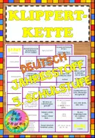 Vorschau - Spiele - Wiederholung - Jahresstoff - Deutsch 5. Klasse - Deckblatt