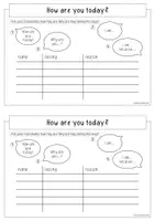 Vorschau - Arbeitsblätter - Englisch AB Feelings How are you today? Speaking - Seite 1