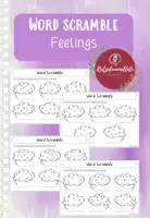 Vorschau - Arbeitsblätter - Englisch AB Feelings word scramble - 4 Versionen - Deckblatt