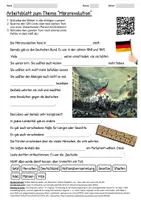 Vorschau - Arbeitsblätter - Arbeitsblatt "Märzrevolution" + Onlineübung & MP3 + Mindmap + Infografik - Deckblatt