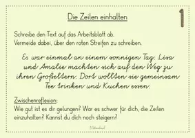 Vorschau - Stundenentwürfe - Schöner schreiben: individuelle Übungen (Unterrichtseinheit zur Schriftpflege) - Vereinfachte Ausgangsschrift - Seite 3