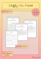 Vorschau - Arbeitsblätter - Einen Vergleichstext schreiben und Fortschritte dokumentieren (Unterrichtseinheit zur Schriftpflege) - Deckblatt