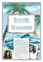 Vorschau - Arbeitsblätter - Suchsel Schuljahresende (kreatives Schreiben und Rätseln) - Deckblatt