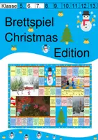 Vorschau - Spiele - Board Game / Christmas Edition: Brettspiel für die 6. / 7. Klasse - Mit Anleitung und Lösungen als PDF - Deckblatt