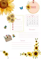 Aperçu - Outils du professeur - Agenda scolaire "Tournesol" Octubre - Page de couverture