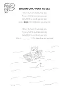 Vorschau - Arbeitsblätter - Brown Owl At the Seashore - CLAPPING RHYME - Seite 1