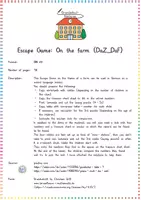 Aperçu - Jeux - Escape Game On the farm (DaZ_DaF) - Page 1