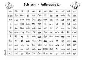 Vorschau - Arbeitsblätter - Adlerauge "Sch sch" - Druckschrift schwarz-weiß - Seite 3