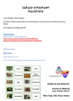 Vorschau - Arbeitsblätter - Rätsel - Vokale einsetzen Haustiere DaZ - Seite 2