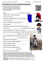 Vorschau - Arbeitsblätter - Materialpaket zum Thema "Napoleon" und "Franzosenzeit" - Deckblatt