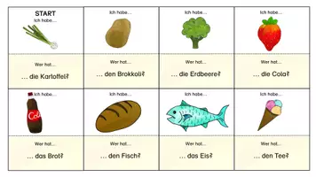 Vorschau - Spiele - Lebensmittel/ Ernährung: Ich habe- Wer hat...?- Spiel - Seite 1