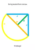 Vorschau - Mal- und Bastelvorlagen - Pythagoras: Anwendung im Kegel - Papiermodell (Quadrama) - Seite 3